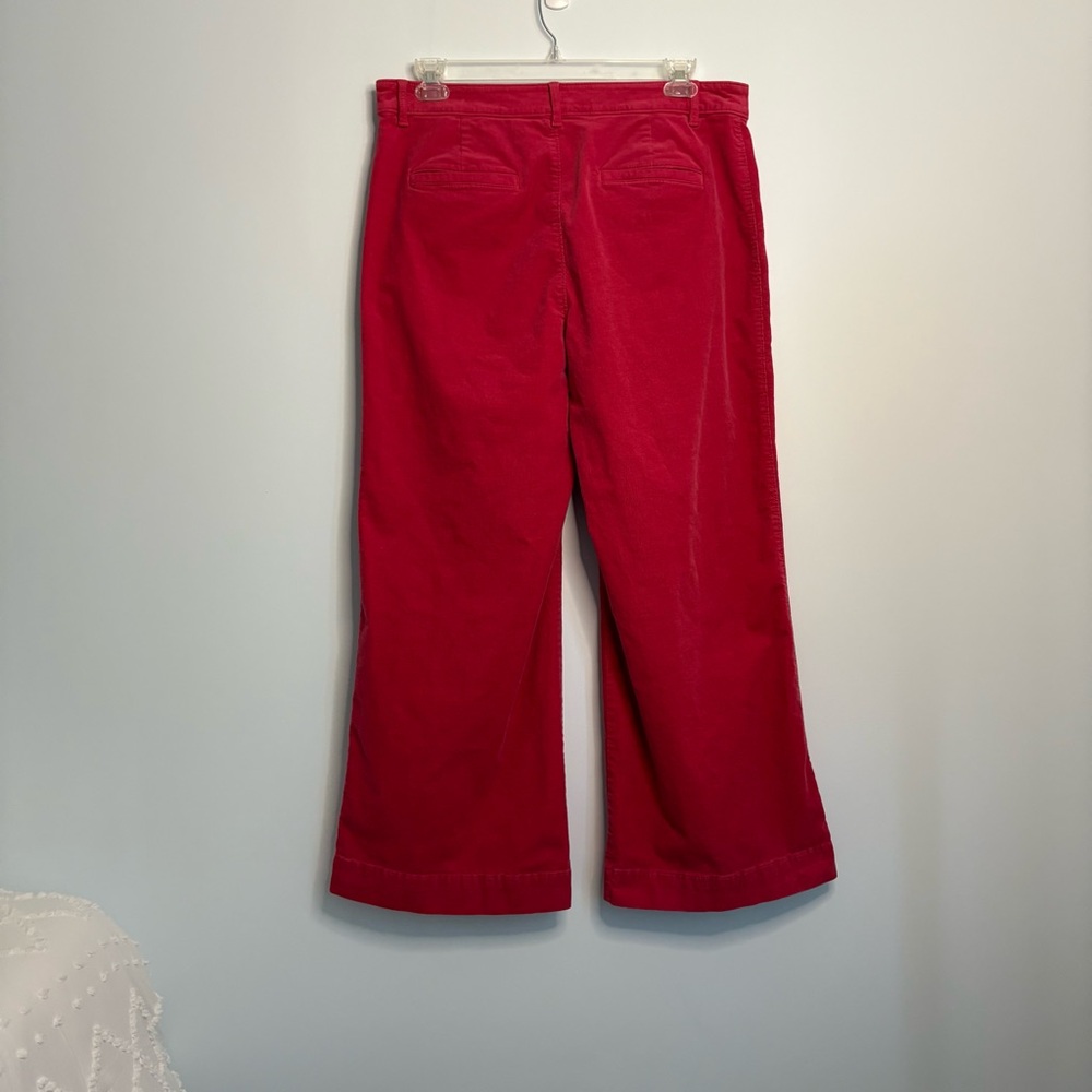 LOFT Palmer wide leg, bright pink, corduroy, sz 14 pant - Picture 5 of 13